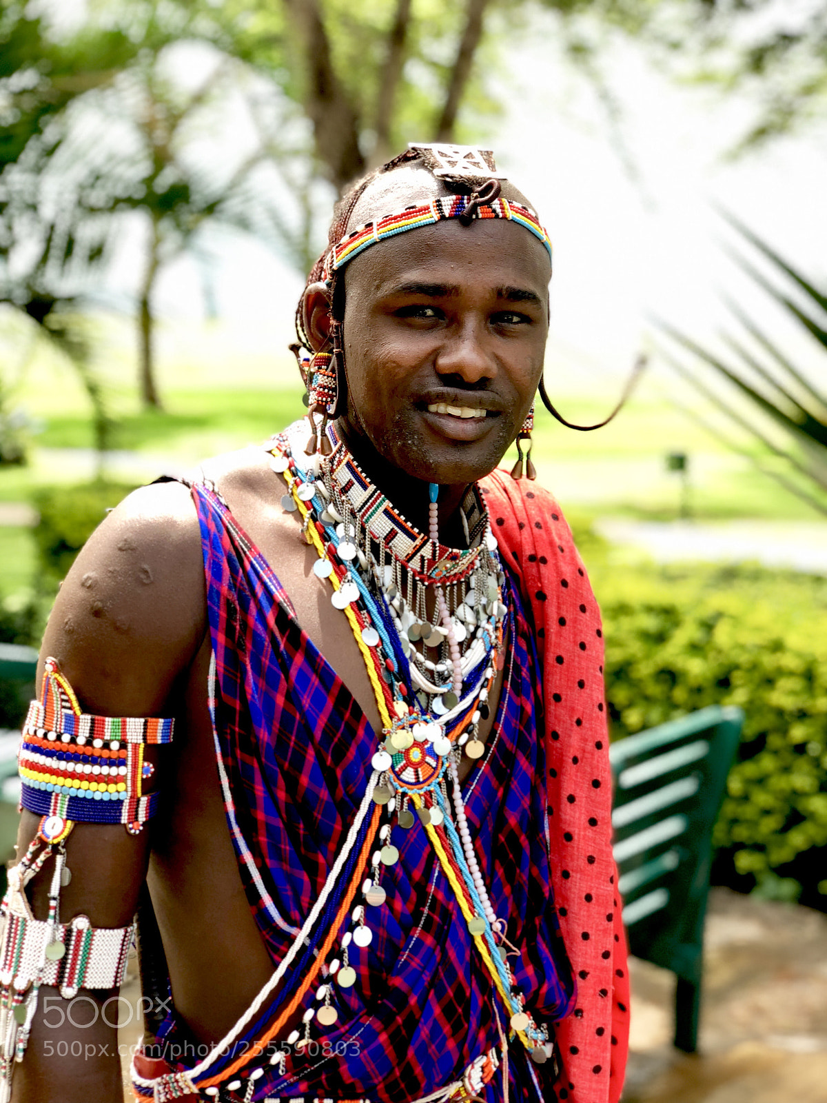 Apple iPhone X sample photo. Masai man from kenya  photography