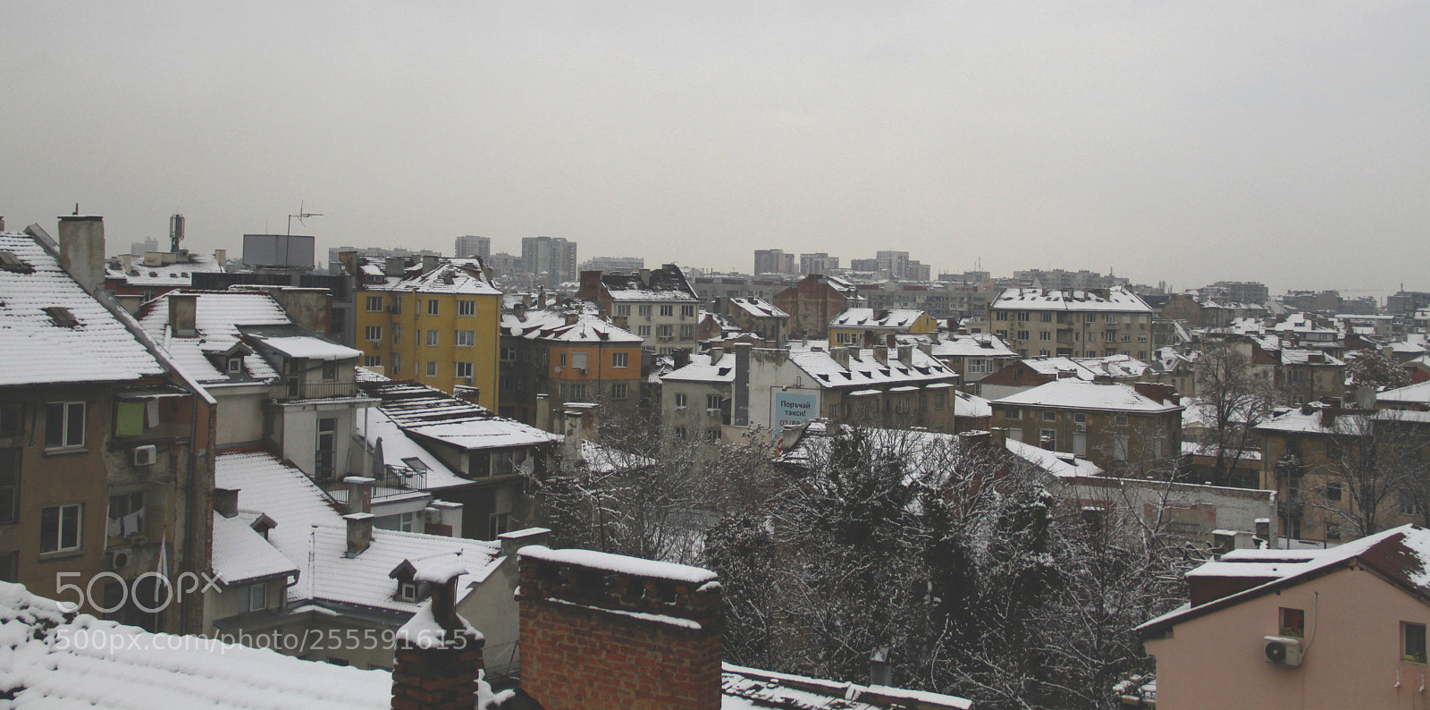 Canon EOS 7D sample photo. Sofia - roofs view photography