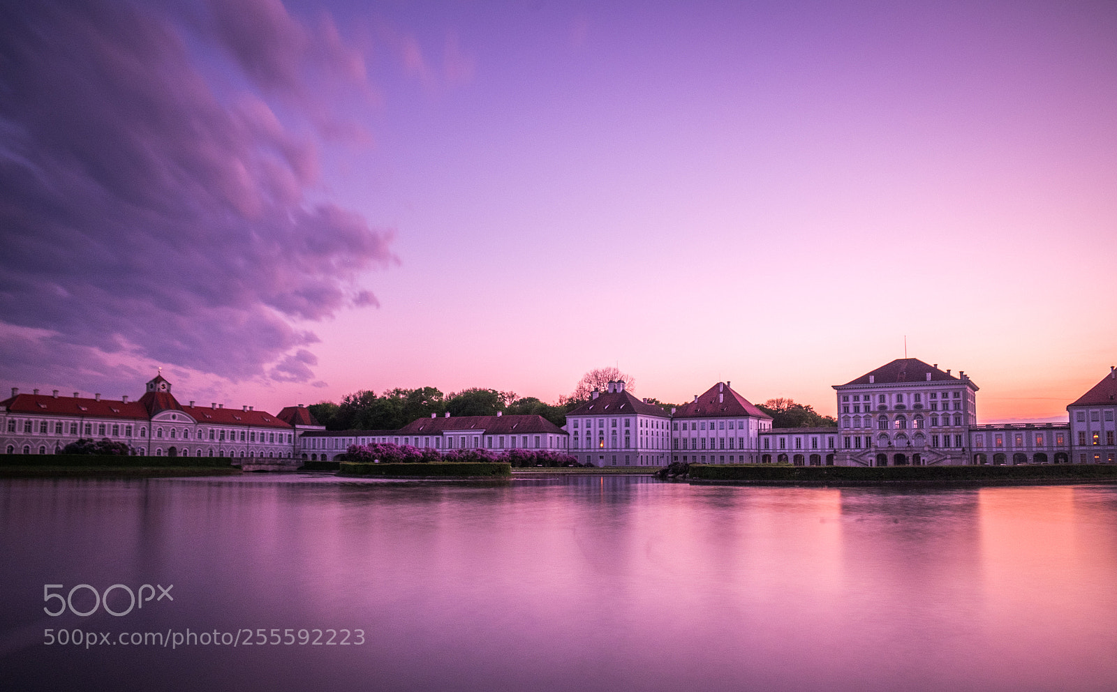 Fujifilm X-E2 sample photo. Sunset at the nymphenburg photography