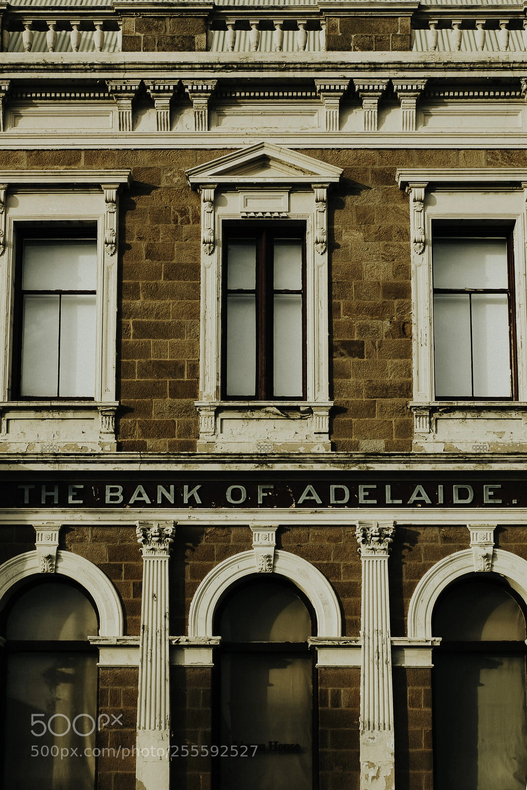 Nikon D810 sample photo. Derelict bank facade photography
