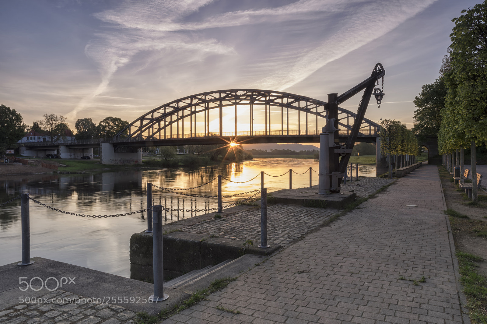 Pentax K-3 II sample photo. Hindenburg bridge photography