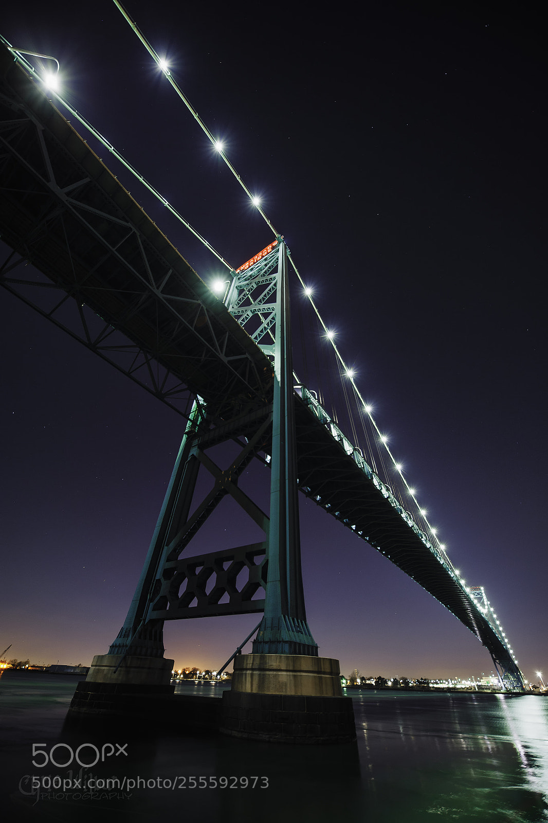 Canon EOS 6D sample photo. Below the ambassador bridge photography