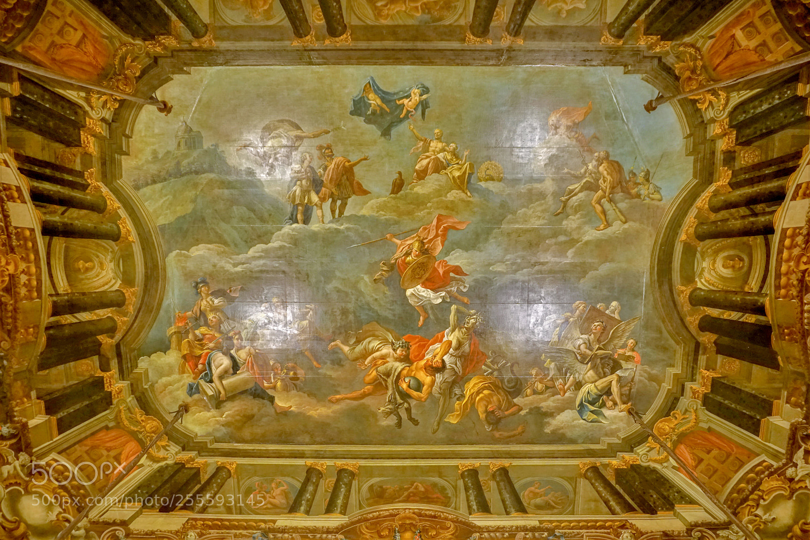 Sony a6300 sample photo. Stroganoff palace ceiling photography