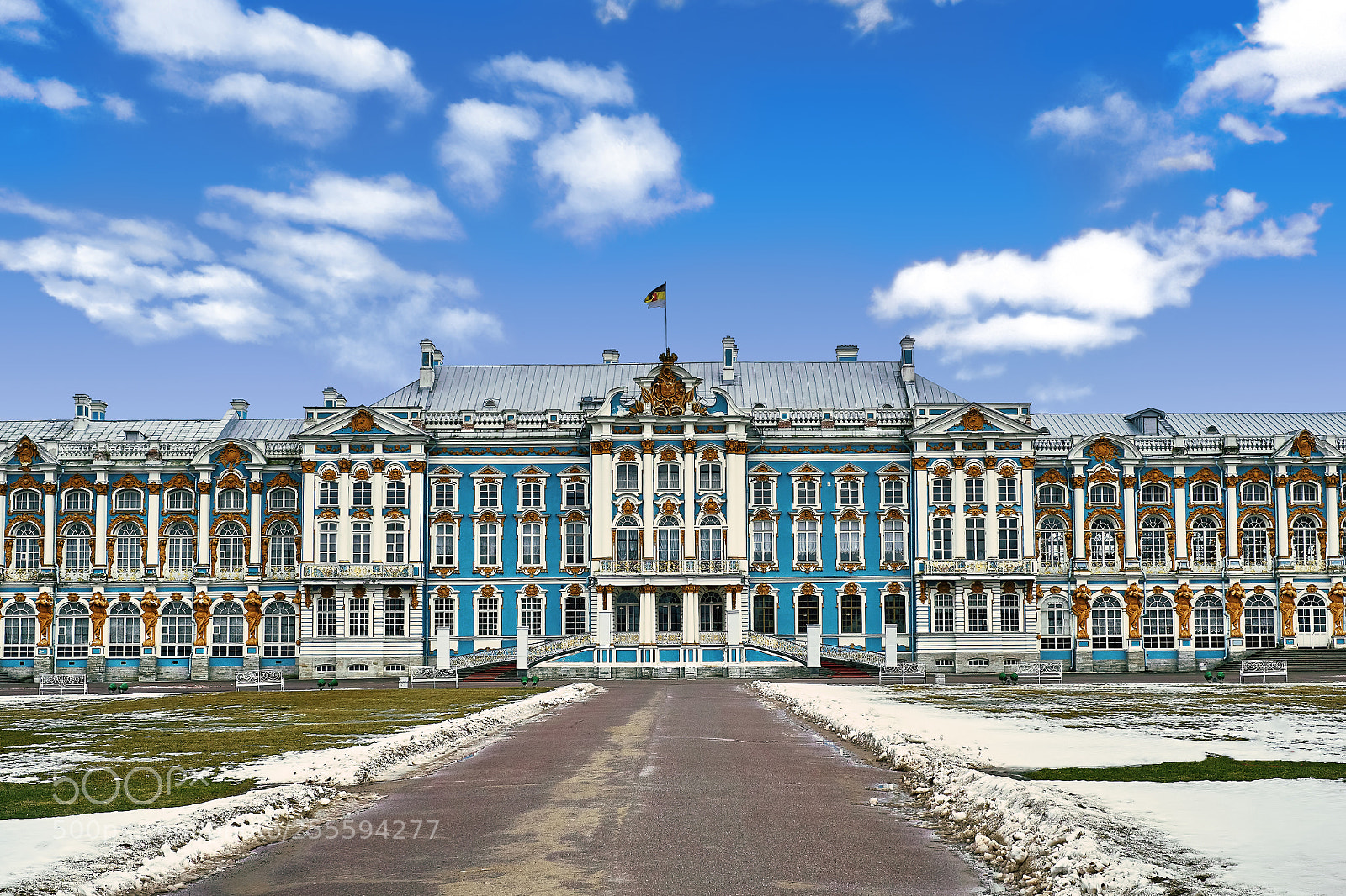 Fujifilm X-Pro1 sample photo. Catherine palace against bright photography