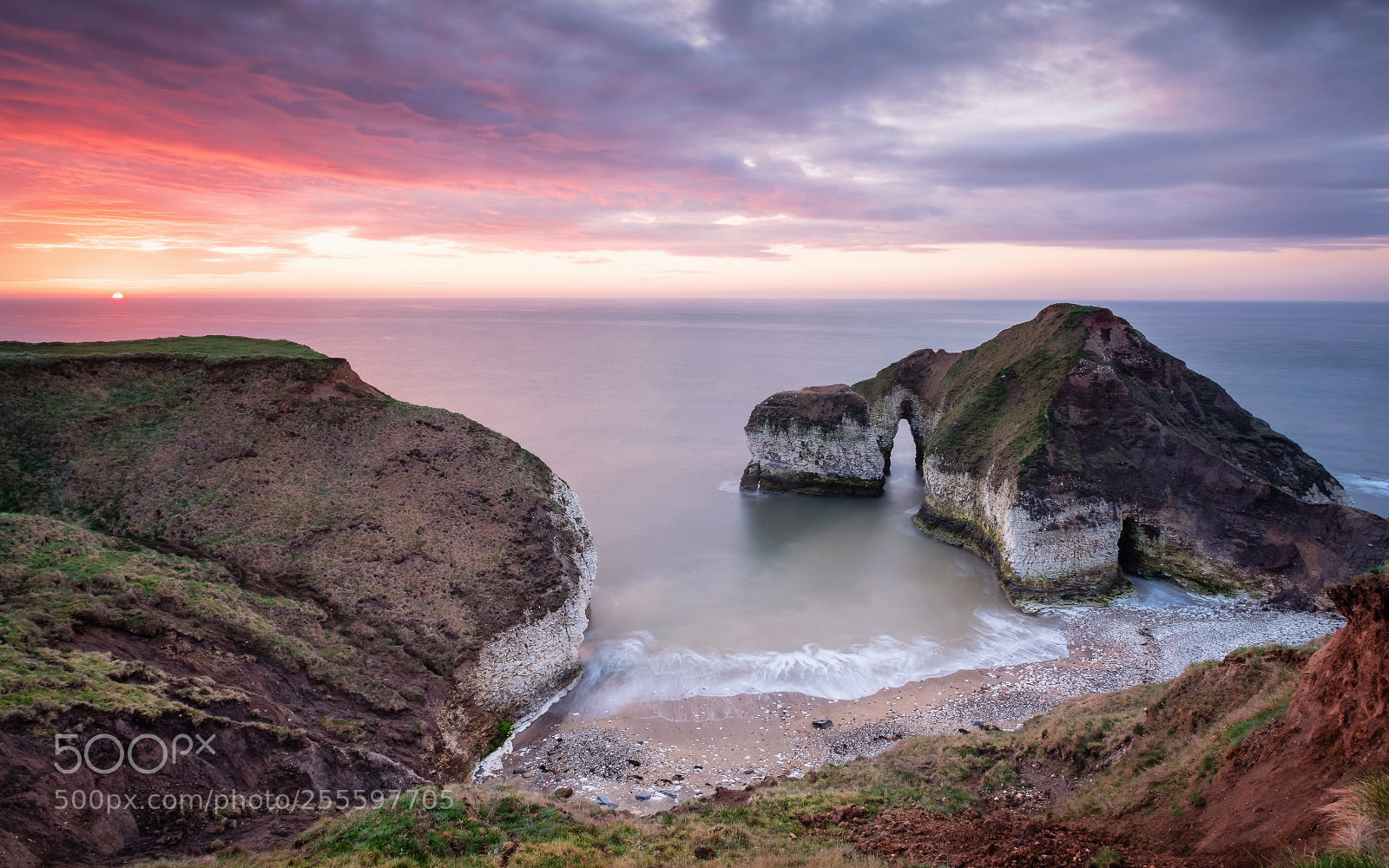 Fujifilm X-T2 sample photo. Flamborough head sunrise photography