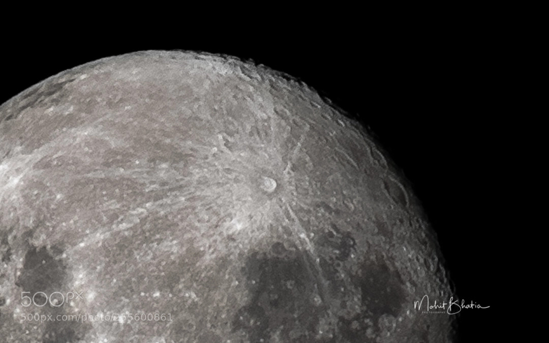 Nikon D5200 sample photo. Moon photography