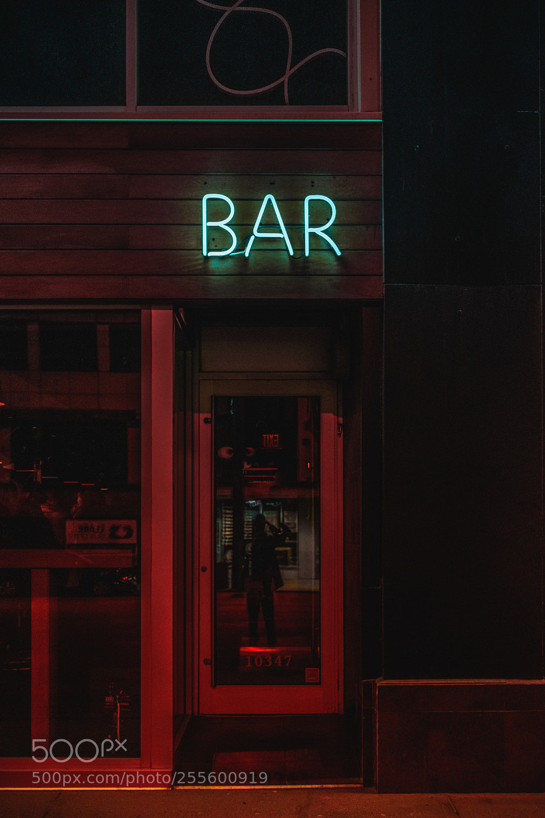 Nikon D5300 sample photo. Jasper avenue bar entrance photography