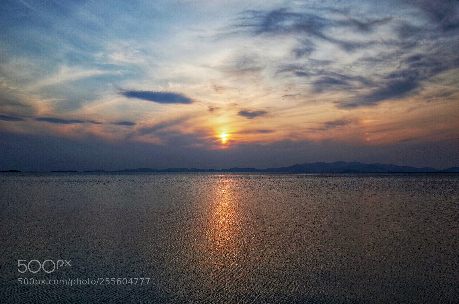 Ricoh GR II sample photo. Sunset in tai lake photography