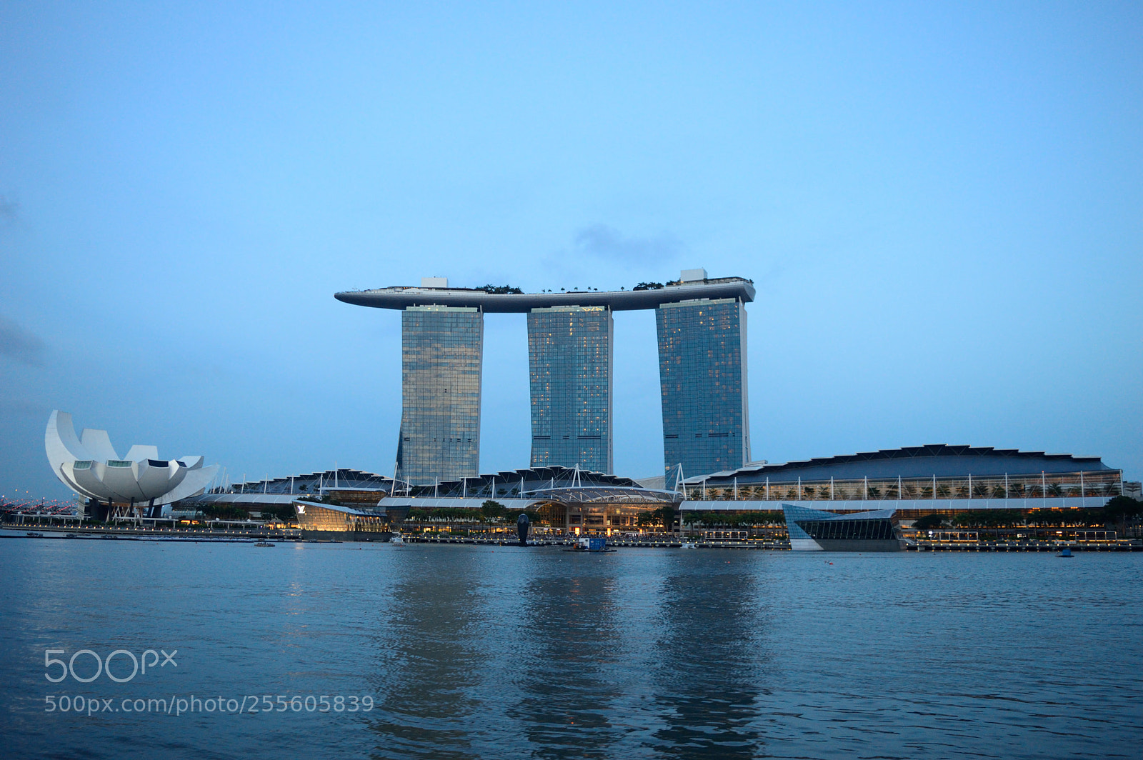 Nikon D3200 sample photo. Evening view of singapore photography