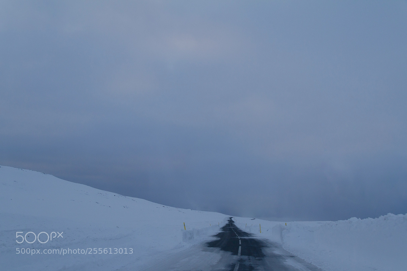 Canon EOS 7D sample photo. Snow on the road photography
