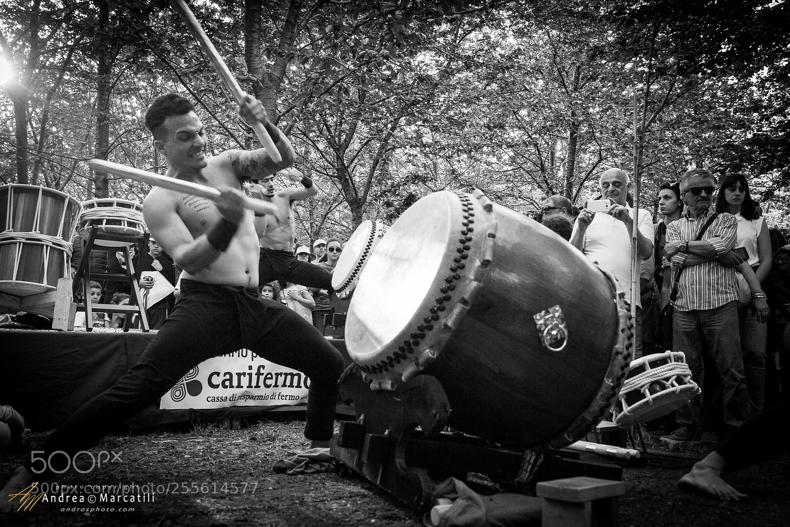 Canon EOS 5D Mark II sample photo. Taiko drummer photography