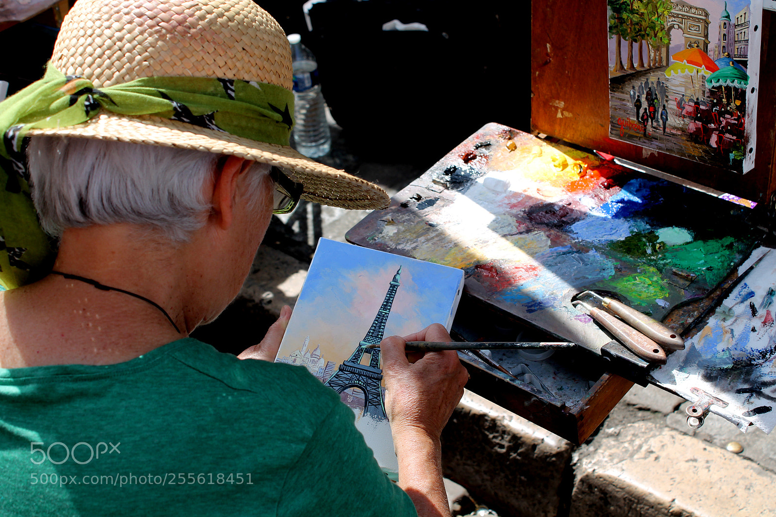 Canon EOS 1100D (EOS Rebel T3 / EOS Kiss X50) sample photo. Eiffel tower : artist view photography