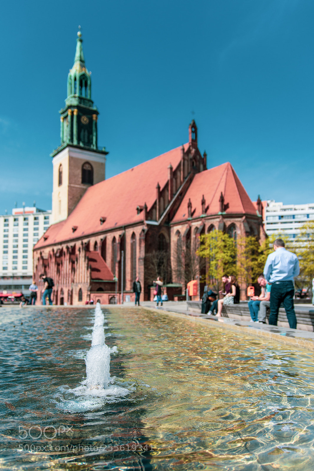 Nikon D7200 sample photo. Wasserspiel an der marienkirche photography
