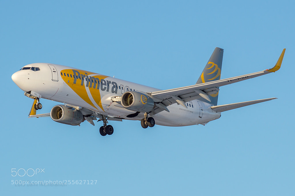Nikon D3200 sample photo. Boeing 737-800 yl-psd photography