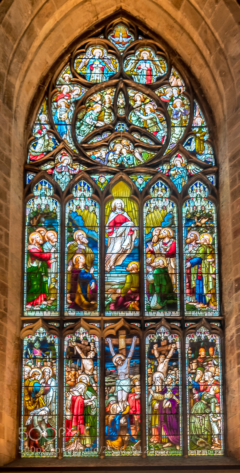 Sony a7R III sample photo. Stained glass window photography