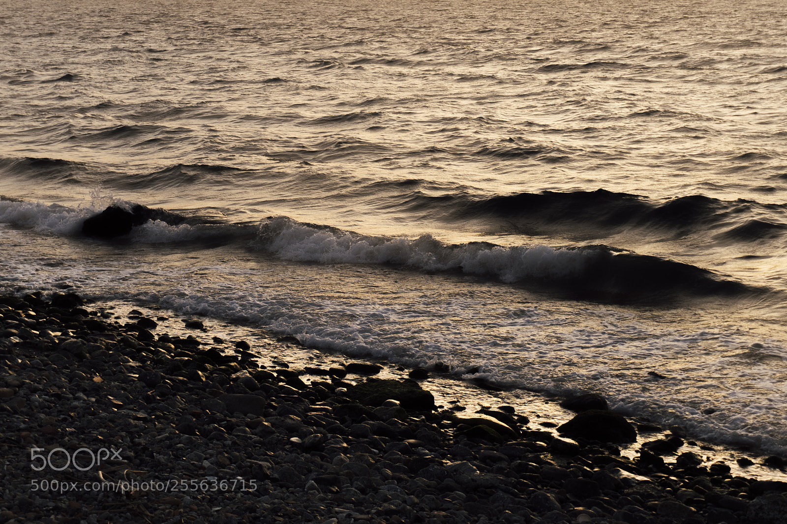 Sony a6300 sample photo. Sunset waves photography