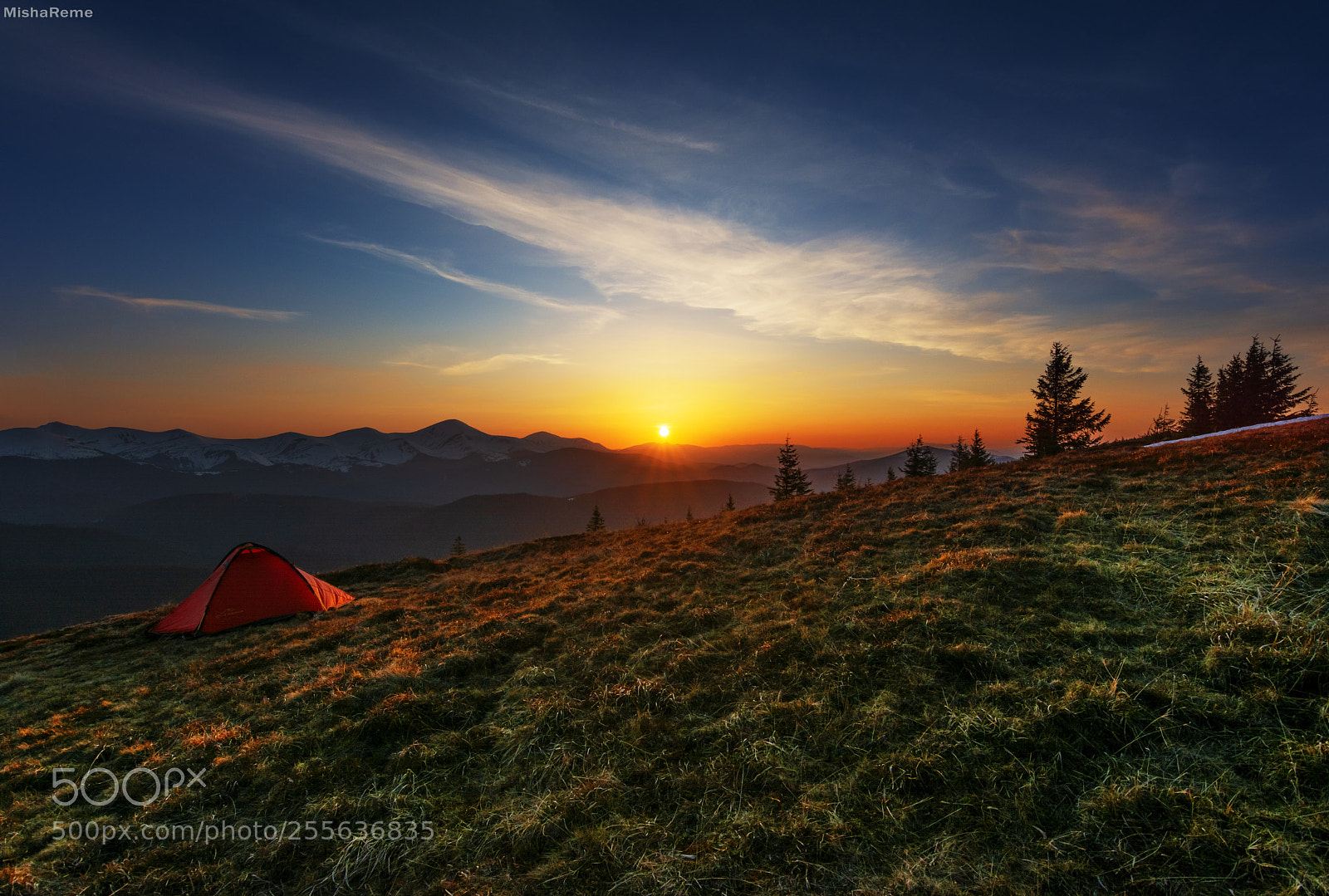 Nikon D7100 sample photo. Sunset in carpathian mountains photography