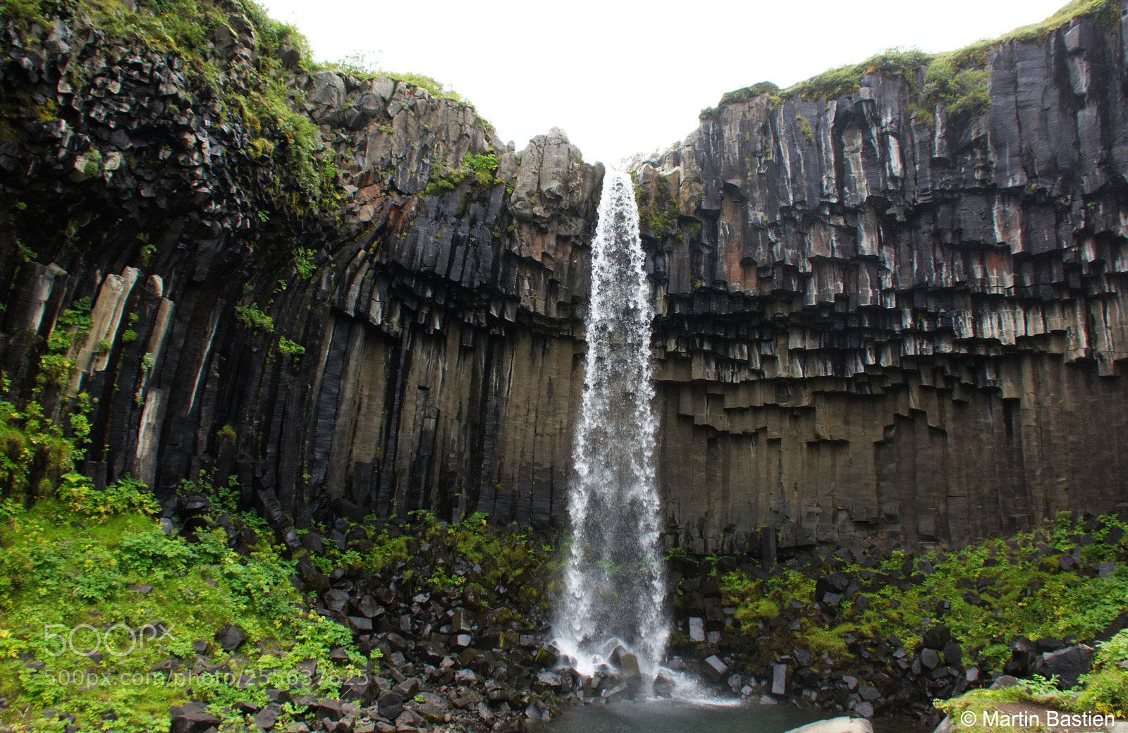 Nikon D7100 sample photo. Icelandic waterfall svartifoss photography
