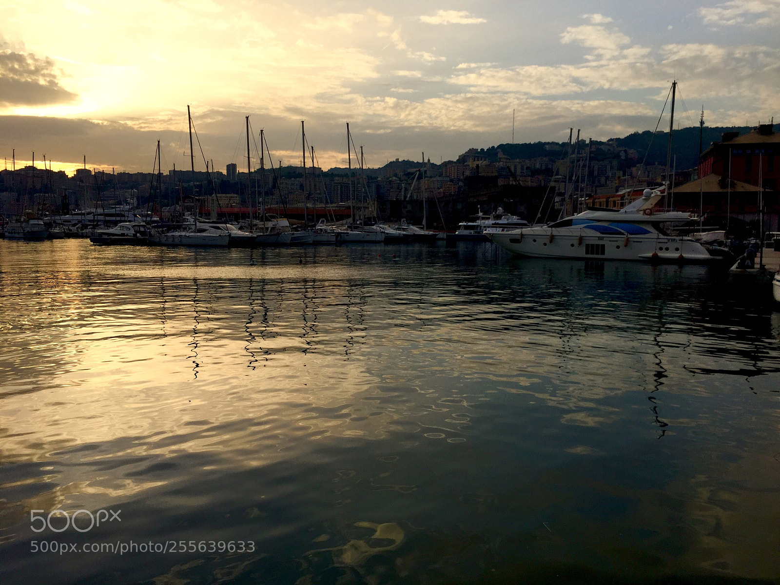 Apple iPhone 6 sample photo. Genova - porto sunset photography