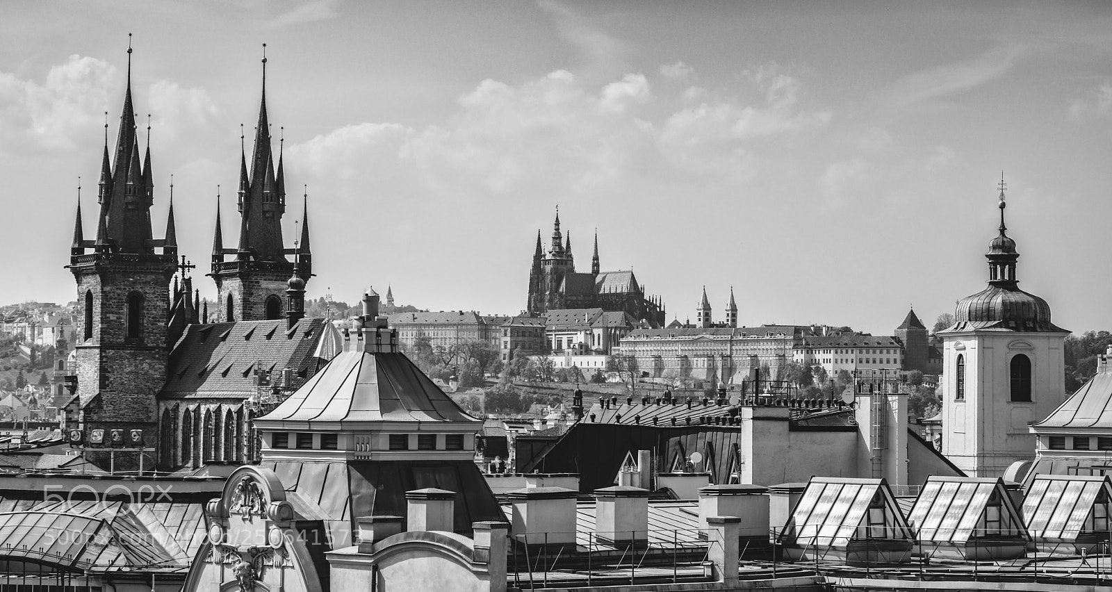 Sony a7R III sample photo. Prague's rooftops photography