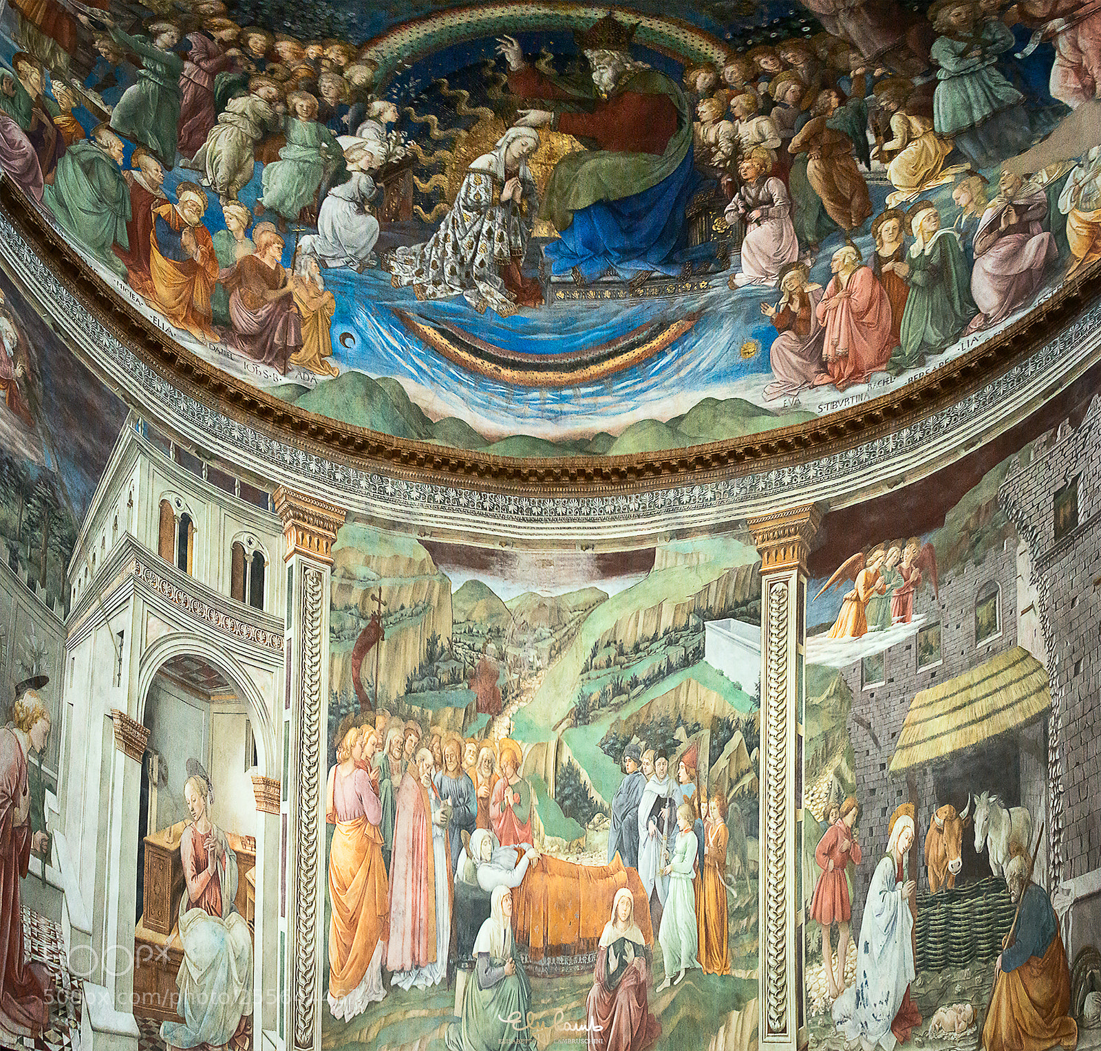 Nikon D800 sample photo. Affresco santa maria assunta photography