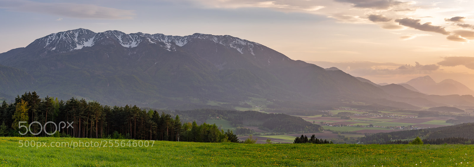 Canon EOS M5 sample photo. Spring sunset panorama. photography