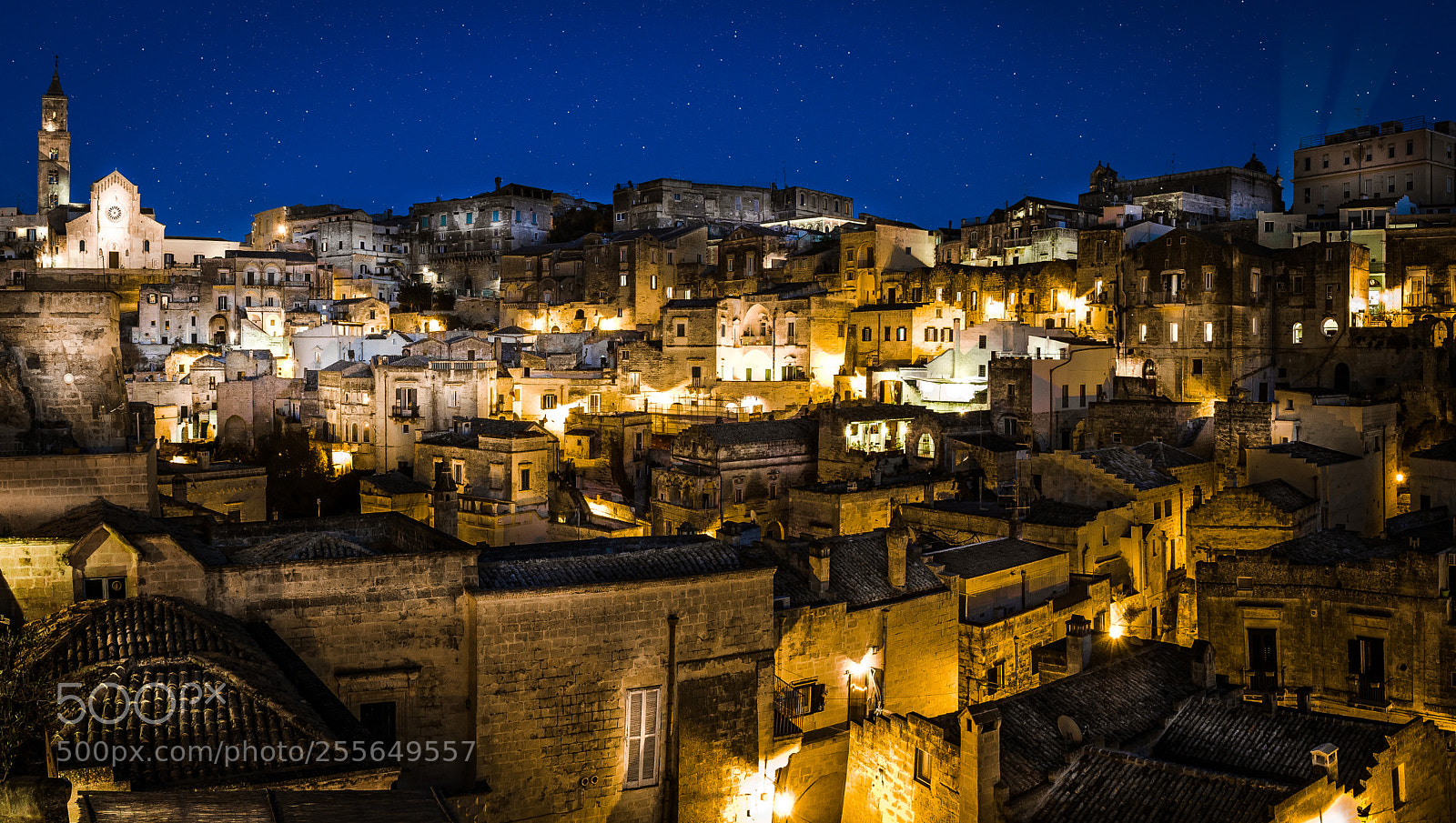 Canon EOS 100D (EOS Rebel SL1 / EOS Kiss X7) sample photo. Matera by night photography