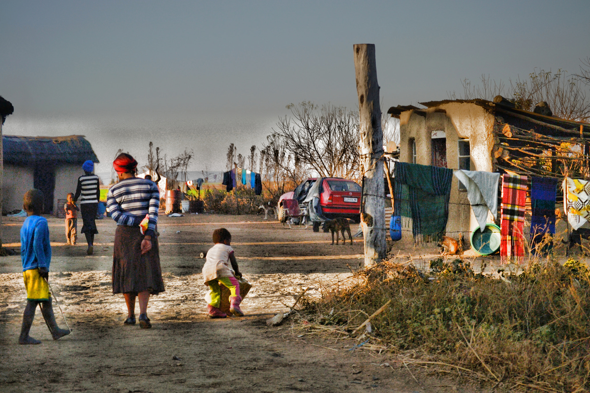 Nikon D3100 sample photo. Village in africa photography