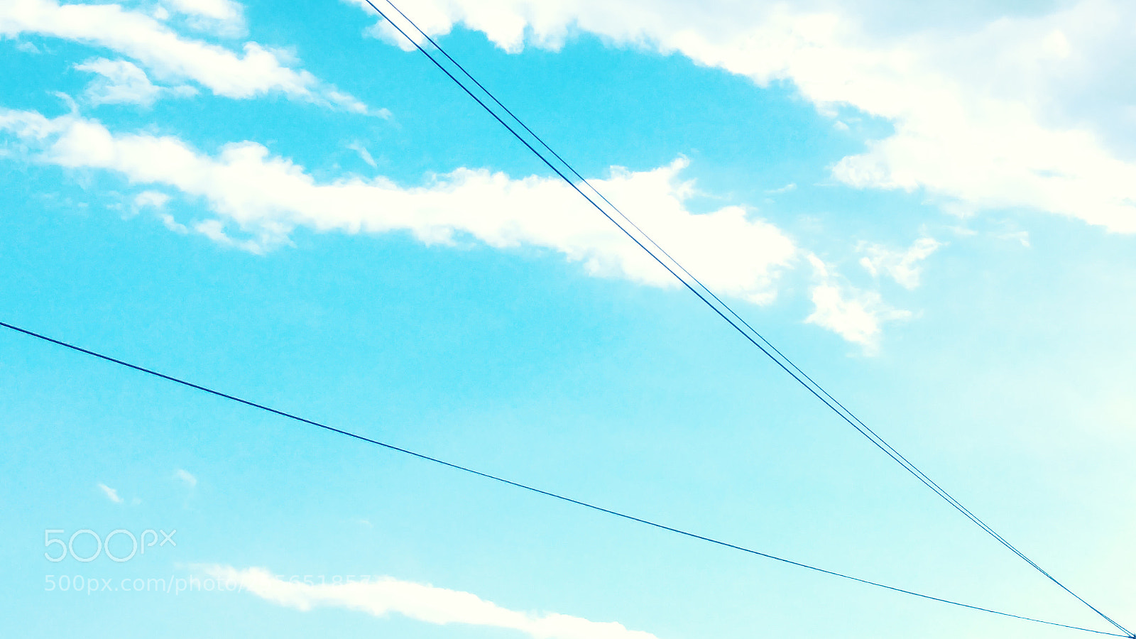 LG G5 sample photo. Wires to the sky photography