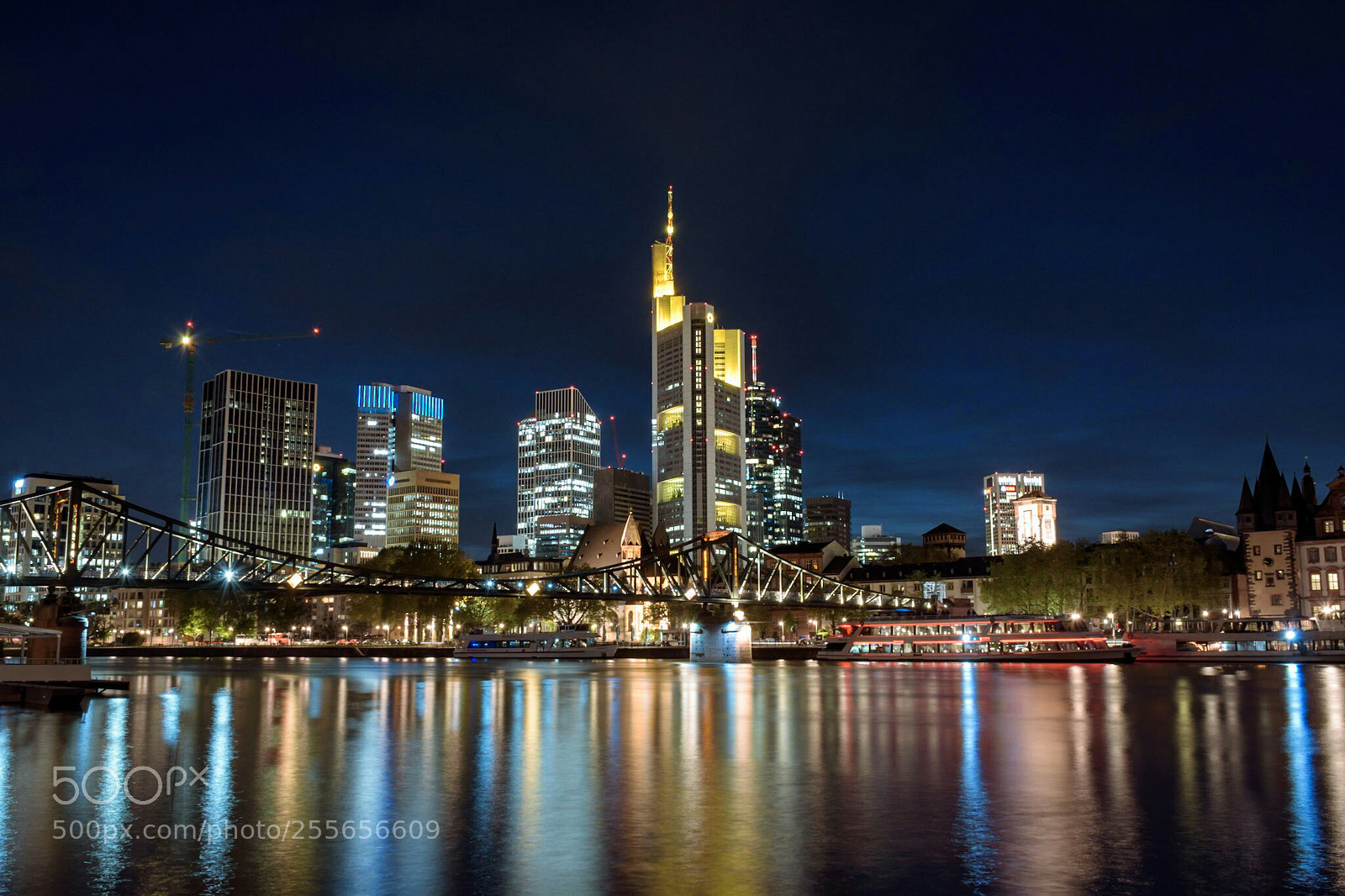 Nikon D5500 sample photo. Frankfurt at night photography