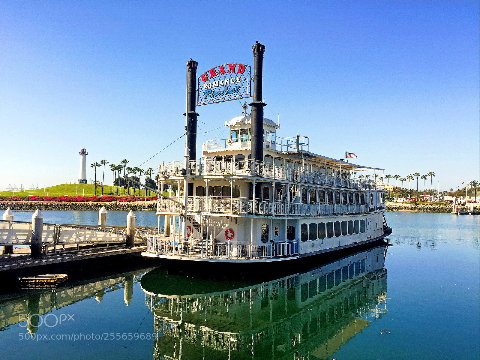Apple iPhone 6 Plus sample photo. Rainbow lighthouse and riverboat photography