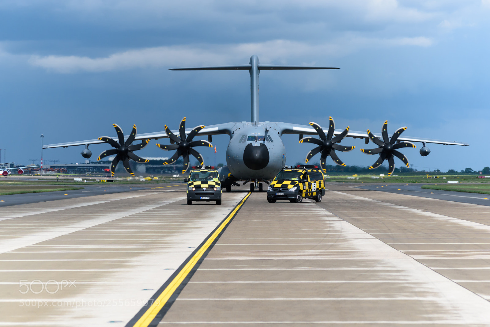 Nikon D5500 sample photo. A400m on the taxiway photography