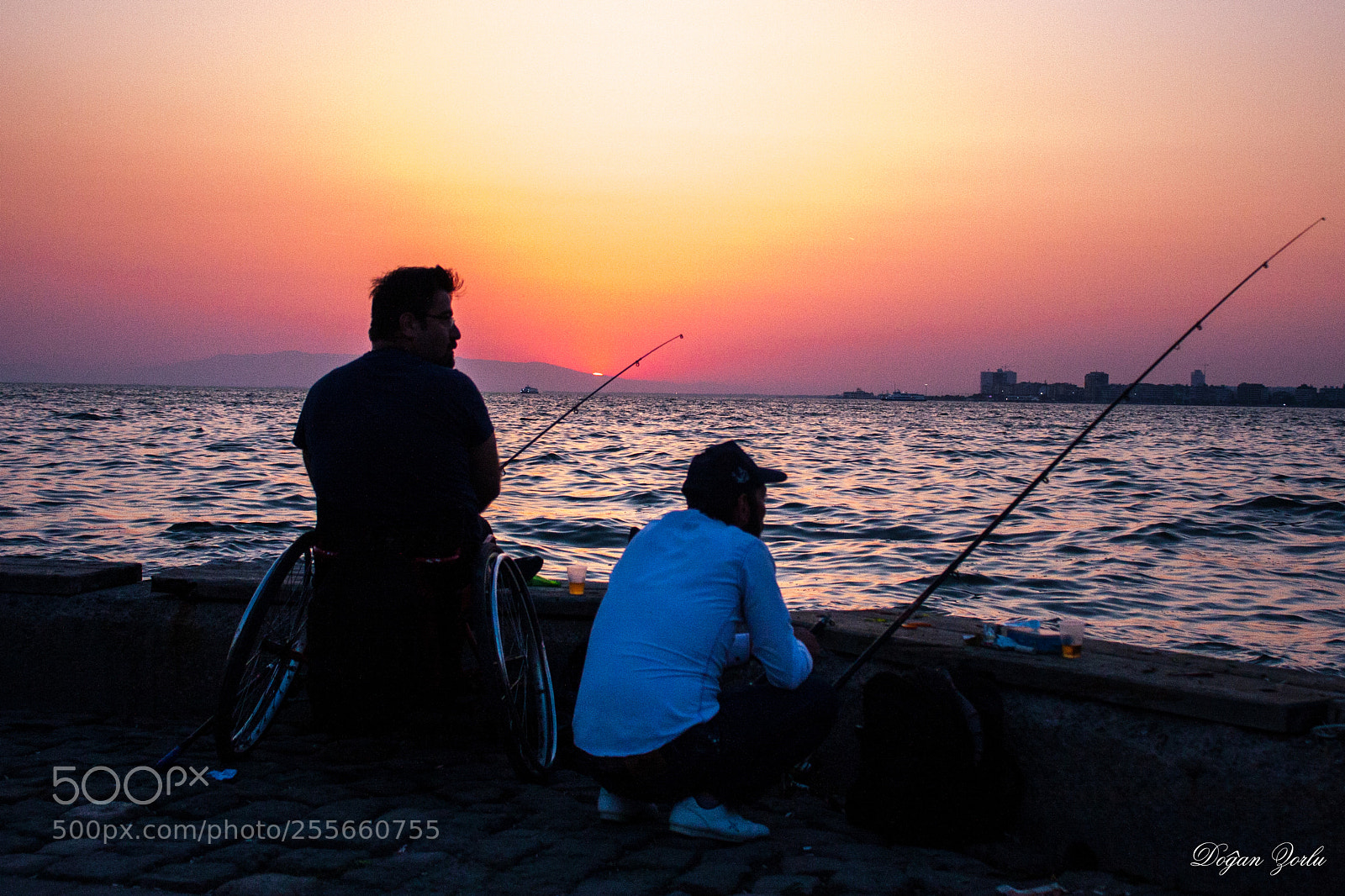 Canon EOS 40D sample photo. Fisherman friends at sunset photography