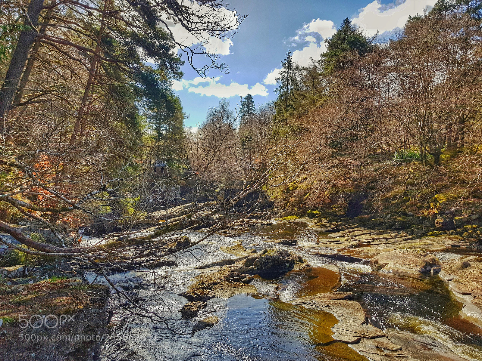 Samsung Galaxy S8+ sample photo. Scottish rumbling river photography