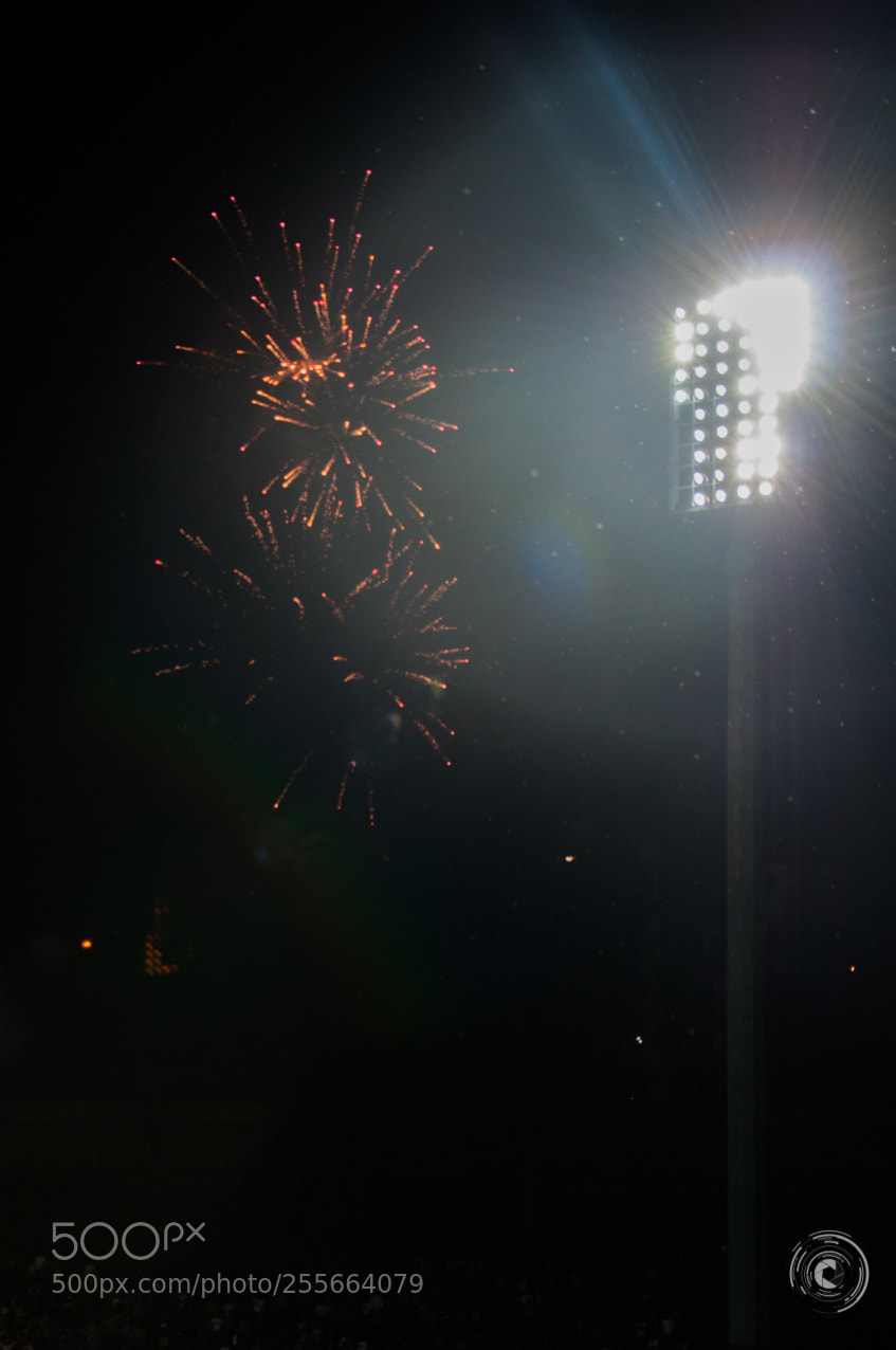 Nikon D90 sample photo. Firework photography