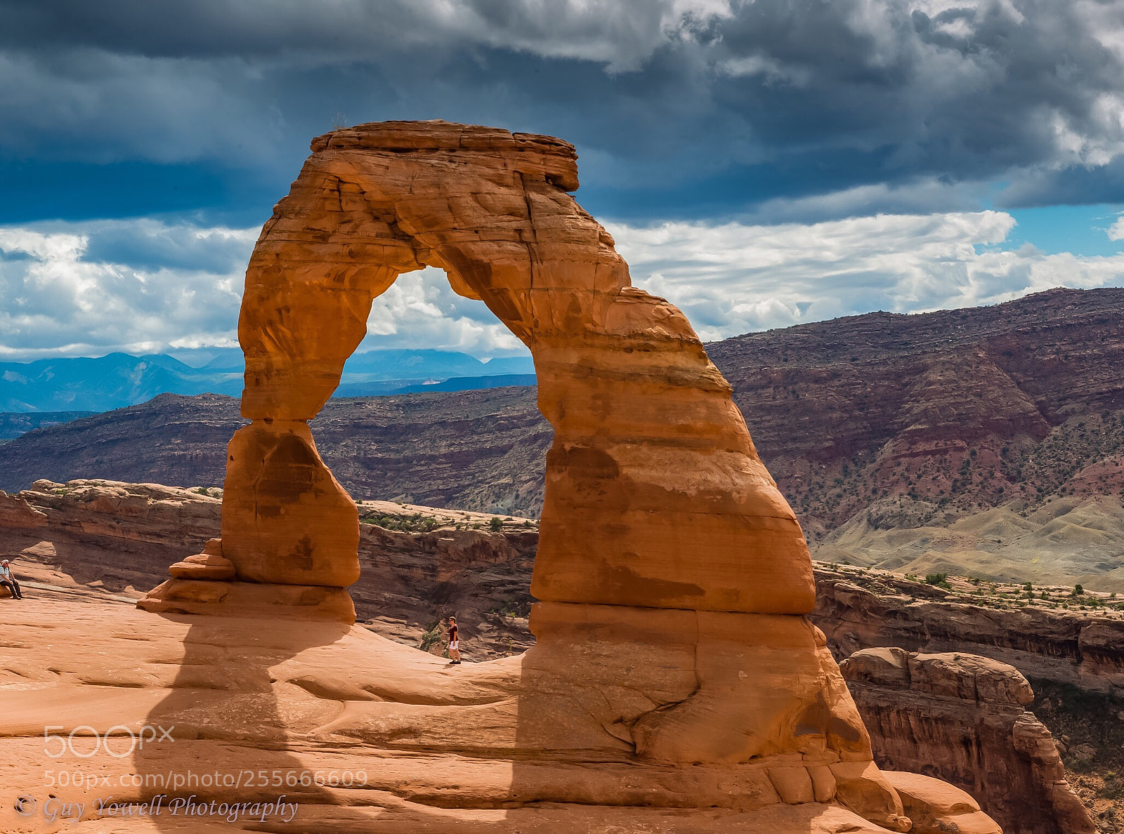 Nikon D800E sample photo. Storm clouds over arches photography