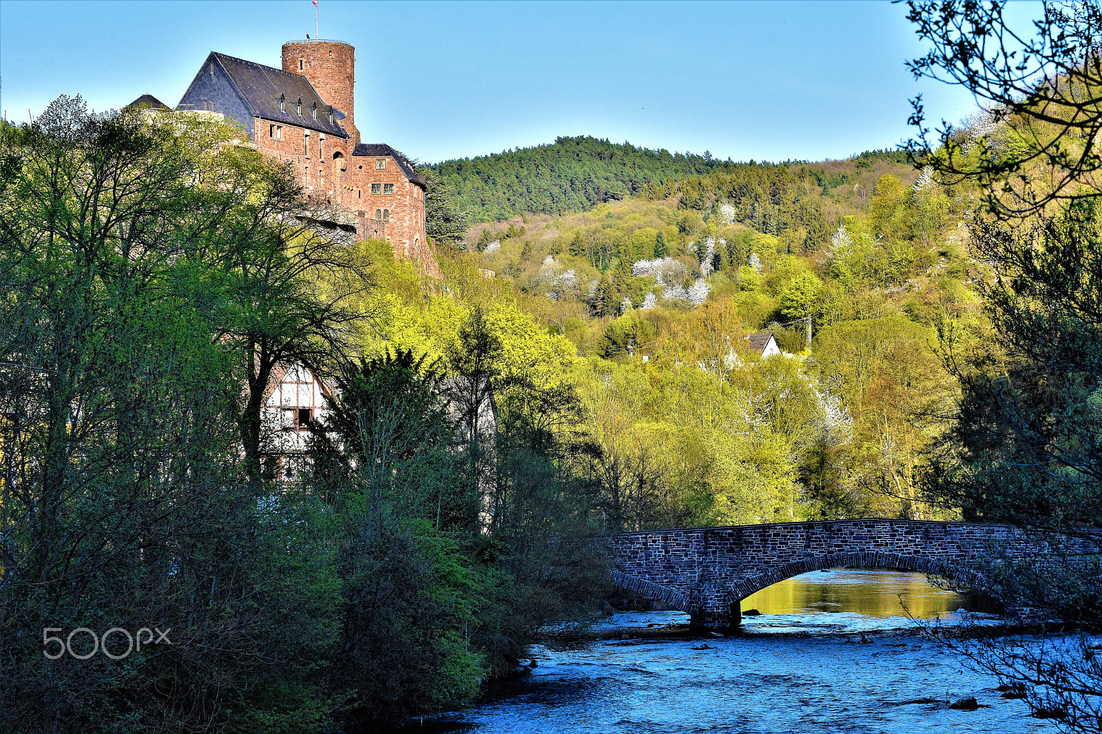Nikon D7200 sample photo. Burg hengebach über dem tal der rur photography