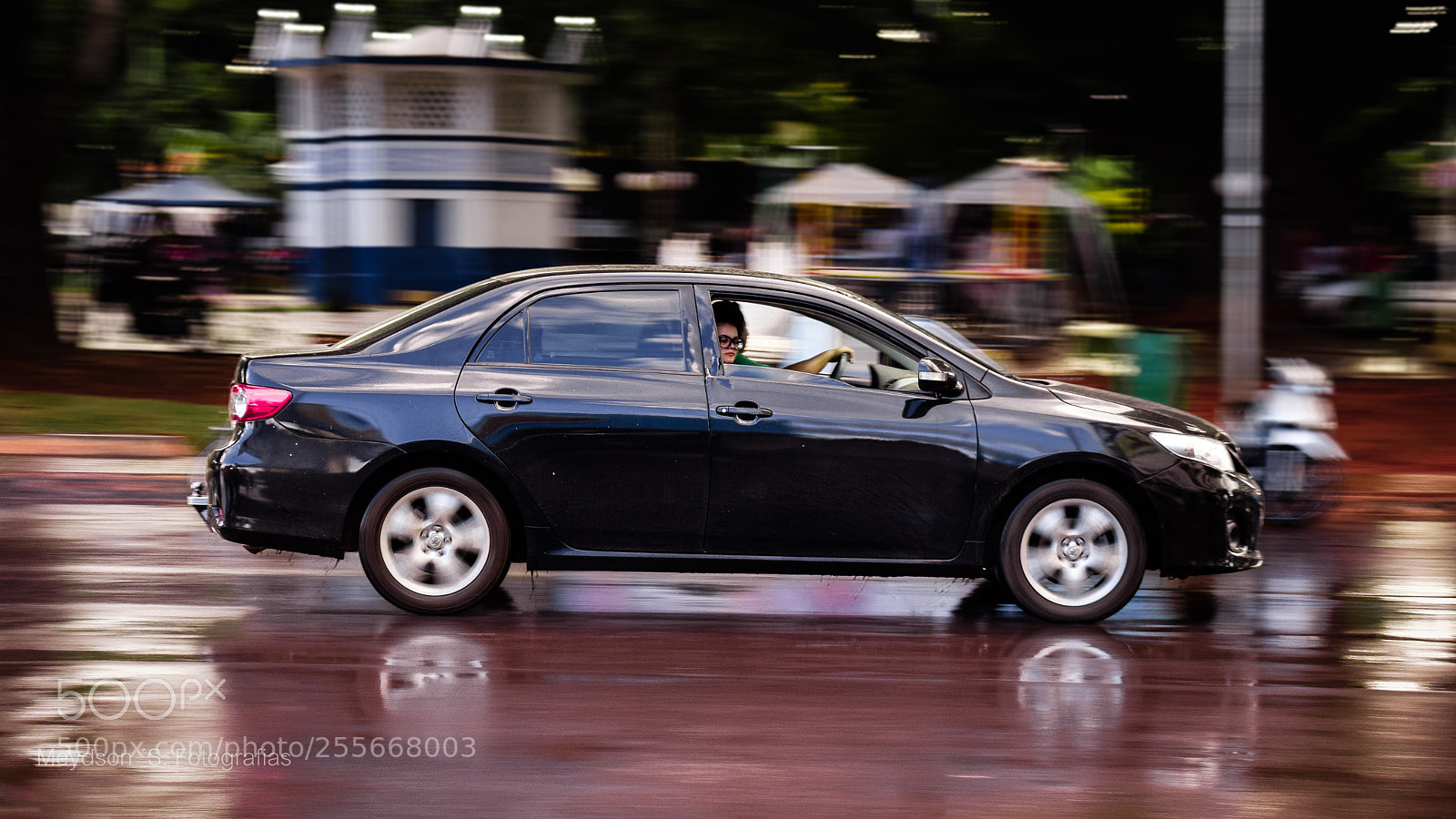 Nikon D5300 sample photo. Rain car photography