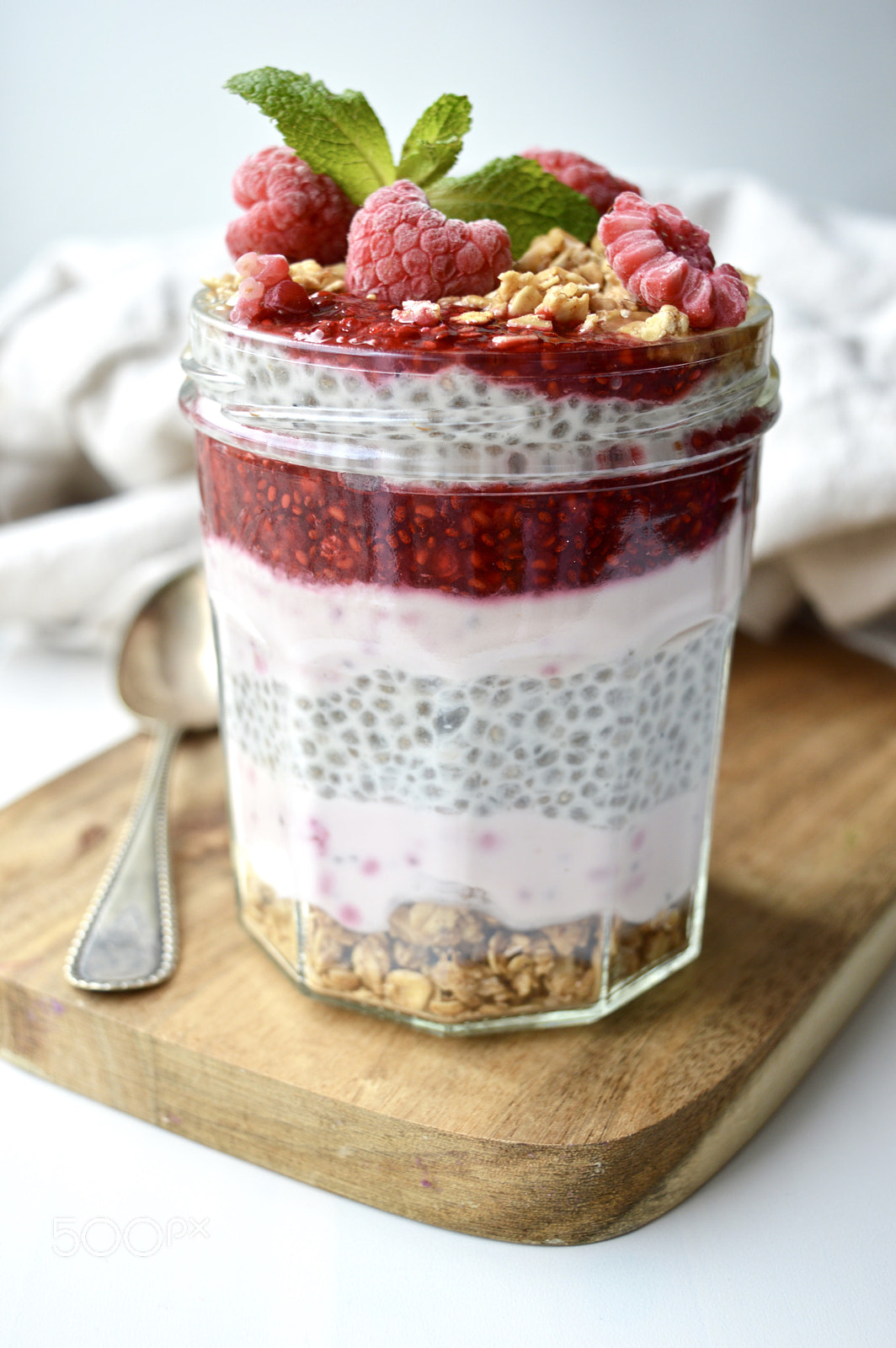 Nikon D3200 sample photo. Chia pudding photography