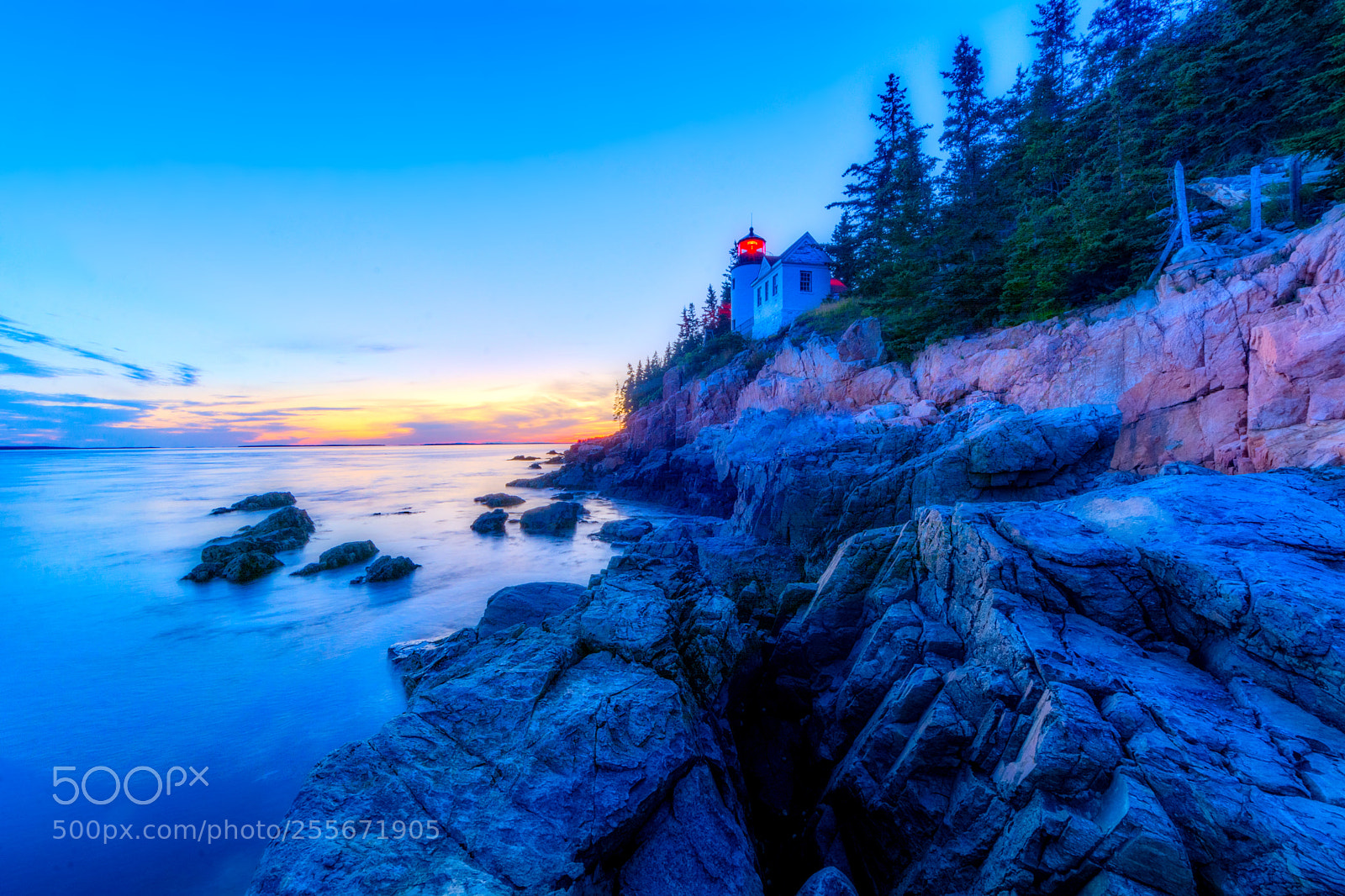 Nikon D7100 sample photo. Calm blue hour acadia! photography