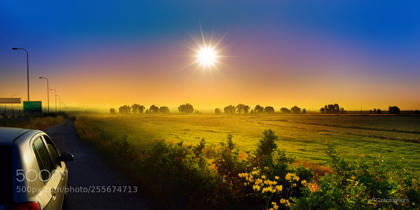 Nikon D5300 sample photo. Sunrise on the byway photography