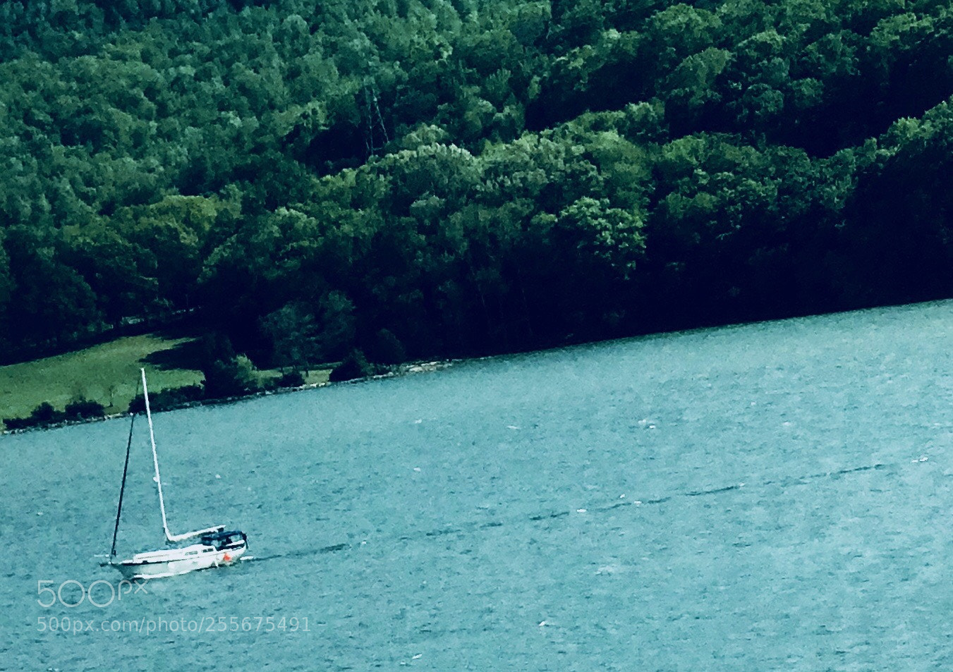 Apple iPhone 7 Plus sample photo. Lone boater on beautiful photography