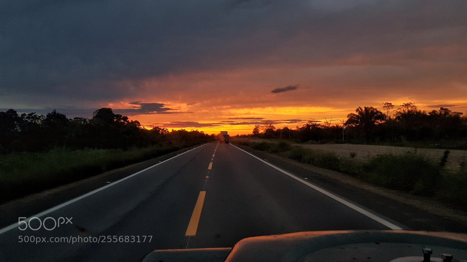 Samsung Galaxy S7 sample photo. Sunset road photography