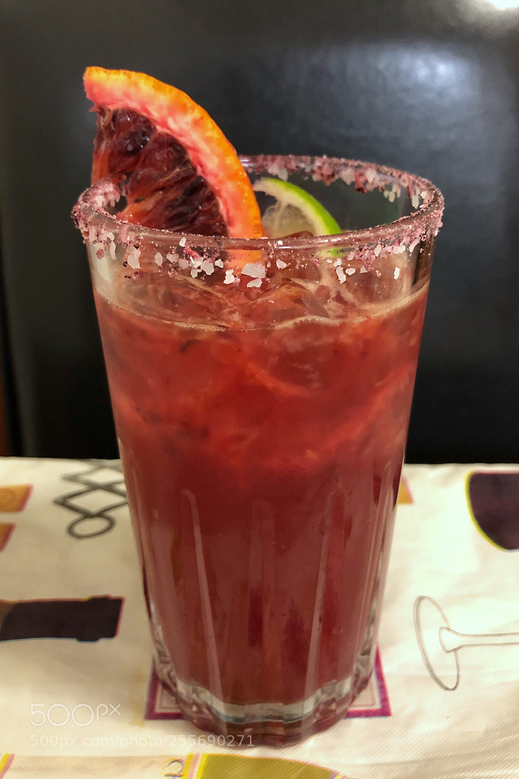Apple iPhone 8 Plus sample photo. Blood orange margarita photography