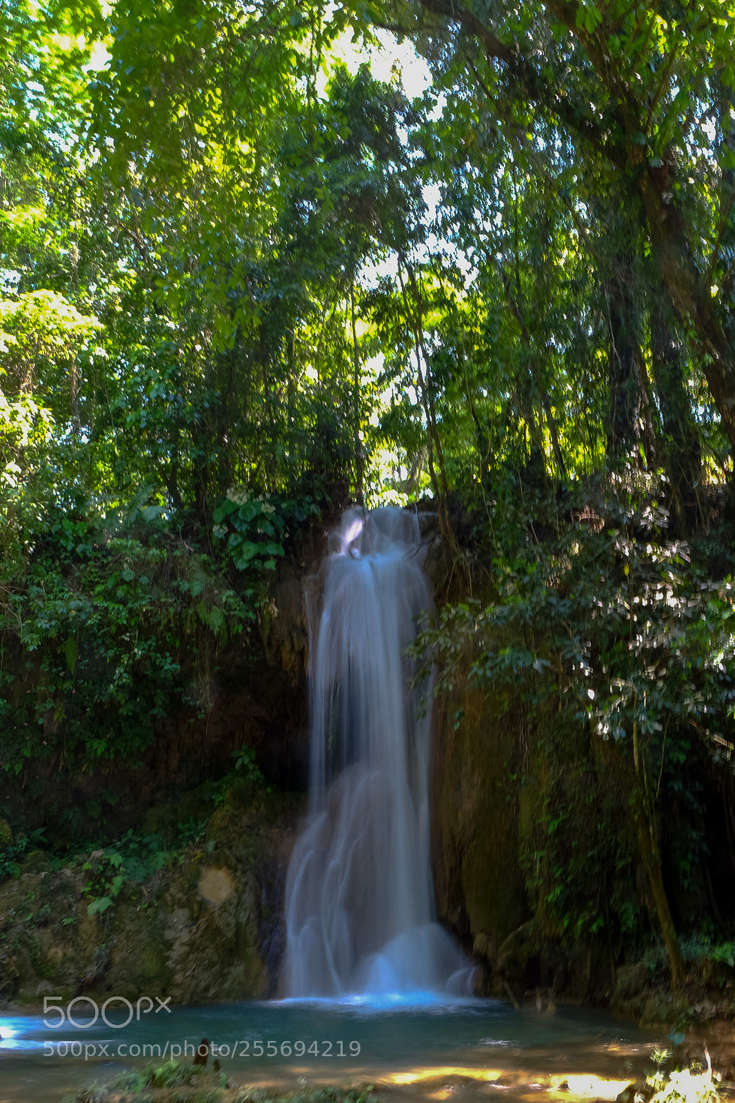 Fujifilm X-T1 sample photo. Water cascade blue photography