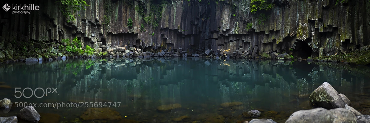 Sony a7R sample photo. Cheonjeyeon waterfall korea photography