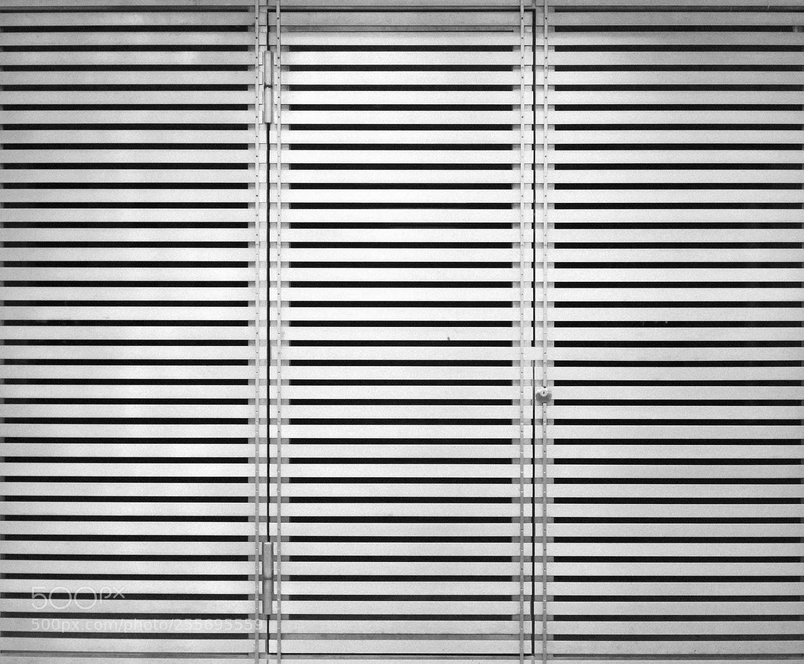 Fujifilm X100T sample photo. Striped door photography