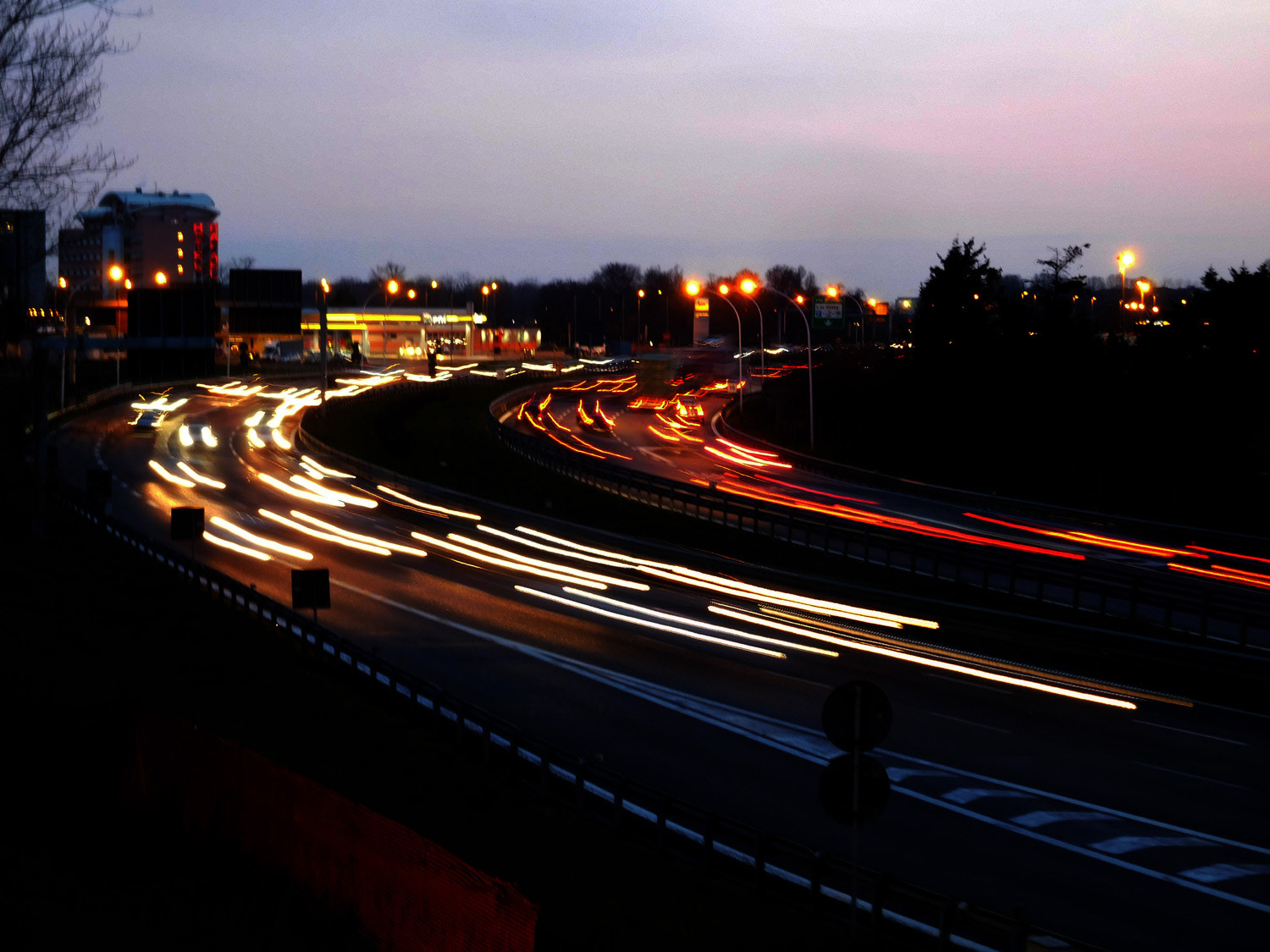 Nikon Coolpix S7000 sample photo. Evening traffic photography