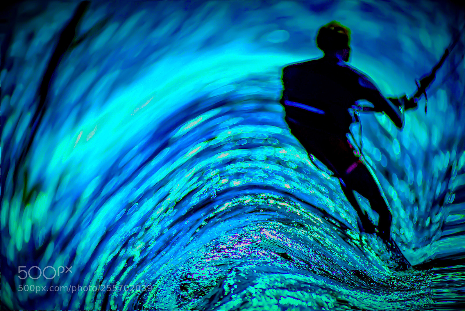 Sony a7S sample photo. Abstract kite boarder. photography