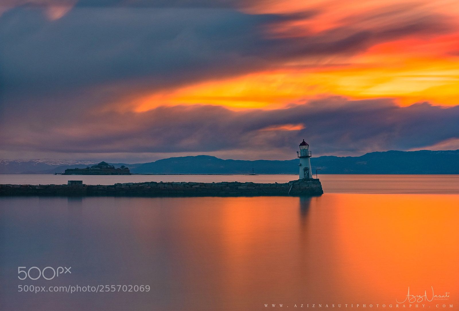Fujifilm GFX 50S sample photo. Golden sunset over trondheimfjord photography